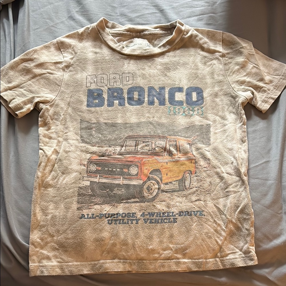 Abercrombie Kids Tan Ford Bronco Tee